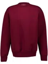 Gucci Mens Rosso Ancora White M Rosso Ancora Crewneck Stretch-jersey Sweatshirt In Rot