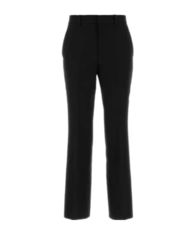 GUCCI GUCCI LOGO EMBROIDERED TAILORED TROUSERS