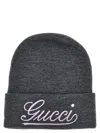 GUCCI LOGO EMBROIDERY BEANIE