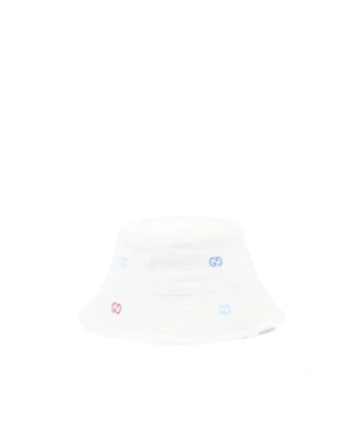 Gucci Logo Embroidery Hat In White