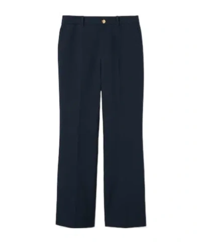 Gucci Embroidery Logo Detail Casual Pants In Black