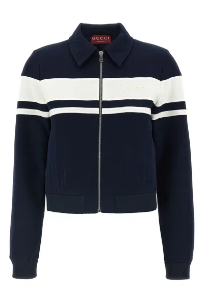 GUCCI GUCCI LOGO EMBROIDERY SWEATSHIRT