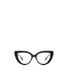 Gucci Womens Gg1530o Cat-eye Frame Acetate Glasses Black In Black