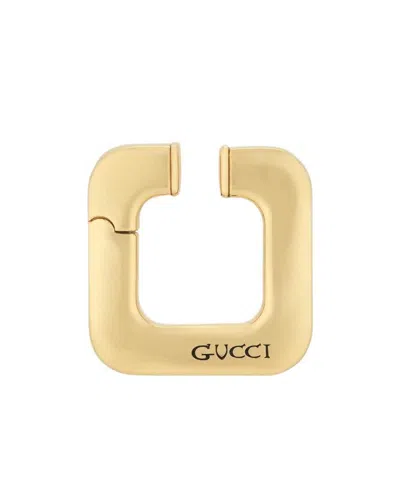 Gucci Logo-engraved Earring In Yellow