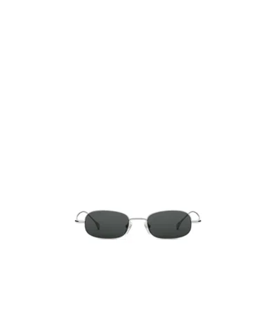 Gucci Logo-engraved Rectangle-frame Sunglasses In Gray