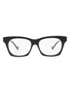 Gucci Black Square Glasses In Black