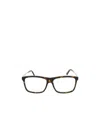 Gucci Rectangular-frame Logo-detail Glasses In Black