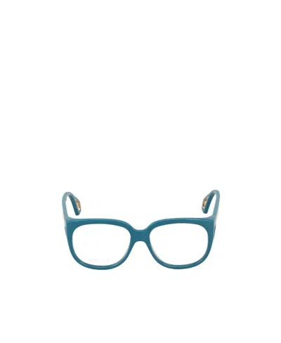 Gucci Logo Flat Mirror In Blue