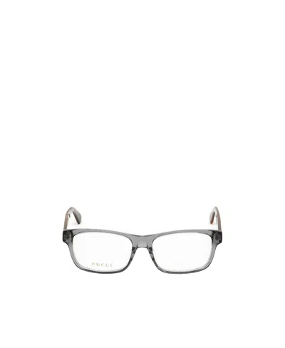 Gucci Logo Flat Mirror In Gray