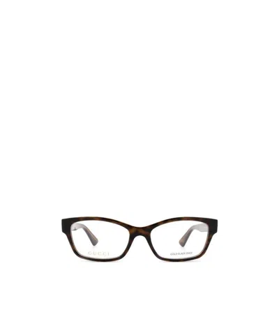 Gucci Logo Flat Mirror In Brown