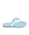 Gucci Logo Flip-flops In Blue