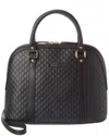 Gucci Logo Gg Leather Satchel