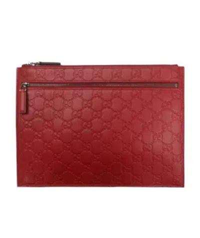 Gucci Logo Handbag In Red