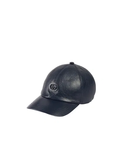Gucci Logo Hat In Blue