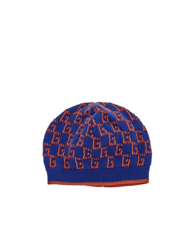 Gucci Logo Hat In Blue