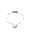 Gucci Logo Heart Bracelet In White