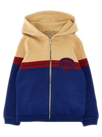 Gucci Kids' Logo Hoodie In Multicolor