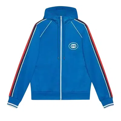 Pre-owned Gucci Logo Jacket 'blue' | Men's Size Xs