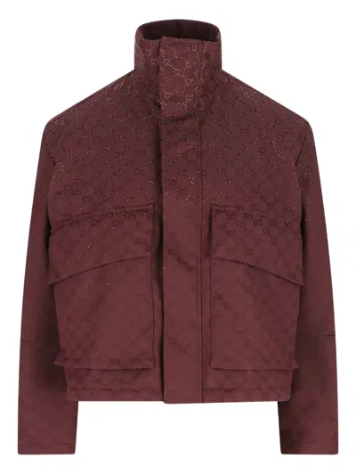 Gucci Logo Jacket In Red