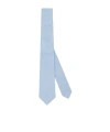 Gucci Silk Logo Jacquard Tie In Blue