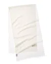 Gucci Logo Jacquard Wool & Silk-blend Scarf In White