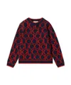 Gucci Wool Jacquard Sweater In Black