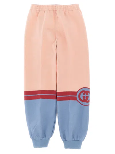 Gucci Kids' Logo Joggers In Pink