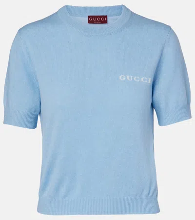 Gucci Logo Knitted Cashmere Top
