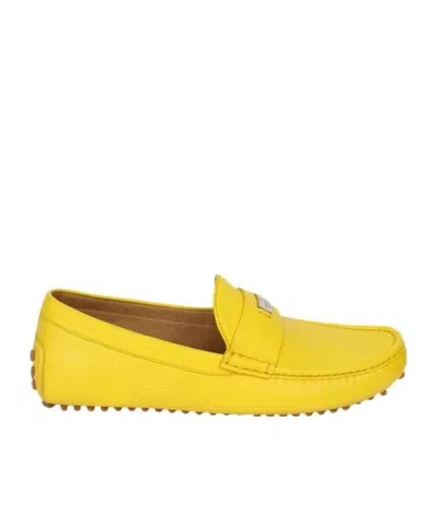 Gucci Logo Leafu Shoes In Yellow