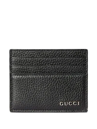 Gucci Logo Card Holder Wallets And Card Holders Black