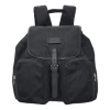 Gucci Logo Leather Logo Nylon Schoolbag Backpack / Black