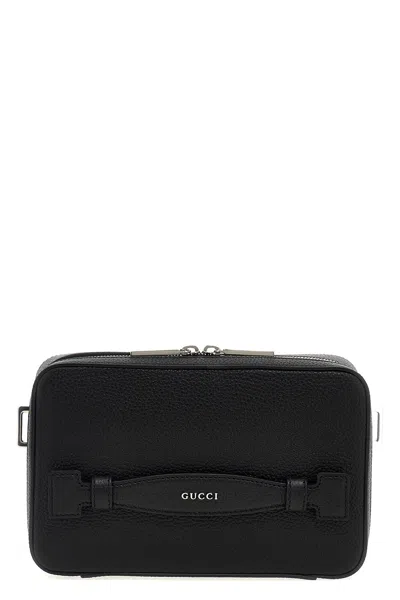 Gucci Logo Leather Shoulder Strap