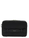 Gucci Logo Leather Shoulder Strap Crossbody Bags Black In Black