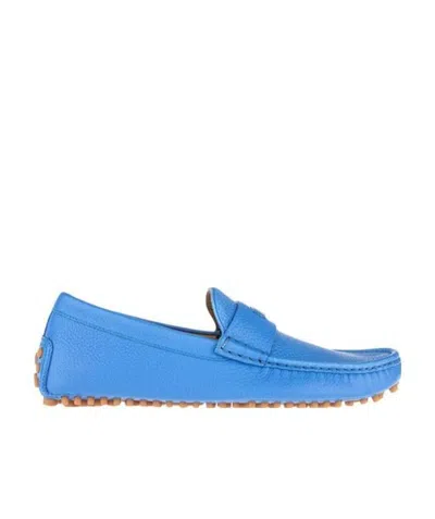 Gucci Logo Leisure Business Shoes In Blue