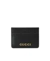 Gucci Logo Card Holder In Black