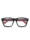 Gucci Eyewear Square Frame Glasses In Black