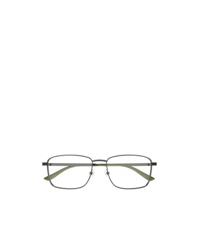 Gucci Logo-lettering Glasses In Gray