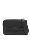 Gucci Logo-lettering Messenger Bag In 黑色