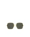Gucci Rectangle Frame Sunglasses Sunglasses In Green