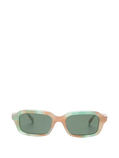 Gucci Logo-lettering Sunglasses In Multi