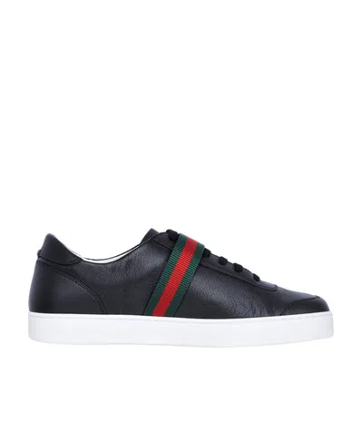 Gucci Logo Logo Low Upper Board Shoes In Black