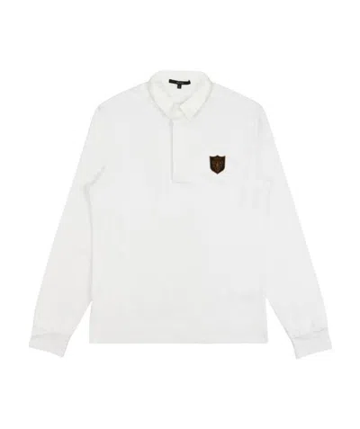 Gucci Logo Long-sleeved Shirt In White