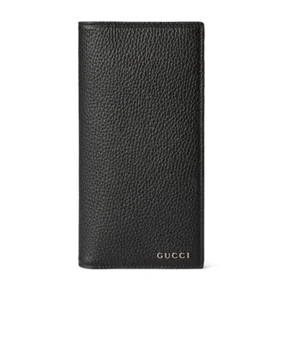 Gucci Logo Long Wallet In Black