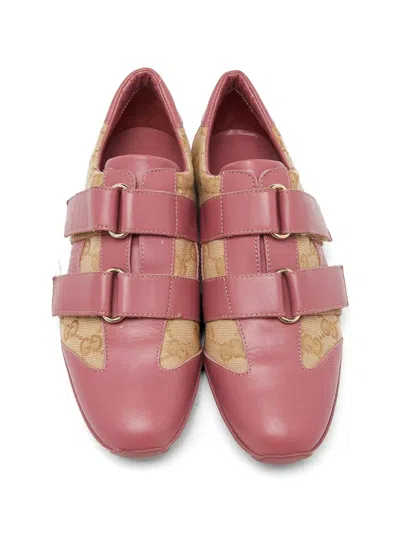 Pre-owned Gucci Logo Low Top Sneakers In Pink
