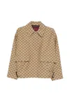 Gucci Jackets Adjustable Hem Buttoned Cuffs Front Pockets In Neutral