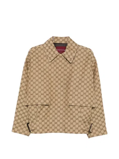 GUCCI LOGO-MONOGRAM JACKET