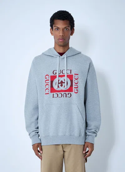 Gucci Logo Motif Hooded Sweatshirt