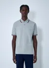 Gucci Cotton Polo Shirt Featuring Web Detail In Gray