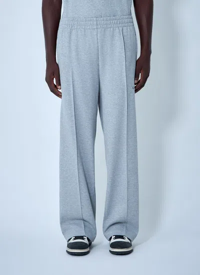 Gucci Logo Motif Track Pants In Gray