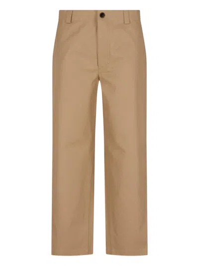Gucci Logo Pants In Brown